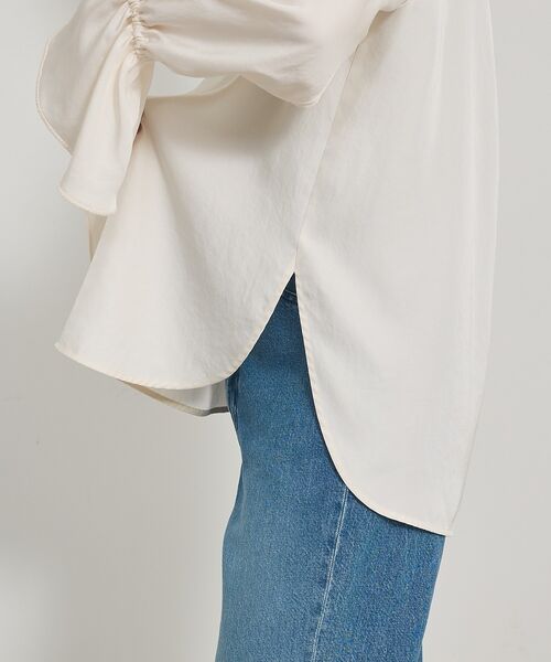 qualite / カリテ シャツ・ブラウス | ブライトツイルベルブラウス | 詳細15