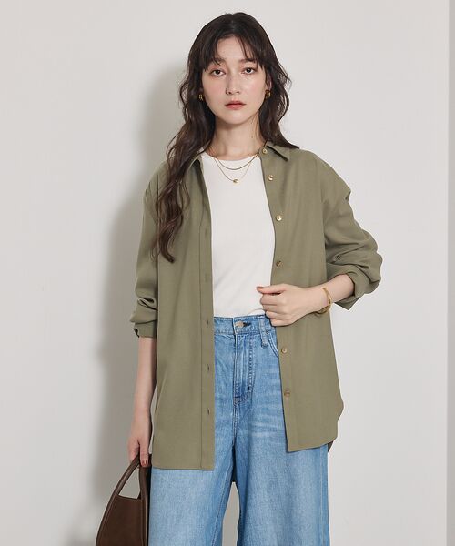 qualite / カリテ シャツ・ブラウス | ソフトサキソニー2WAYシャツ | 詳細4