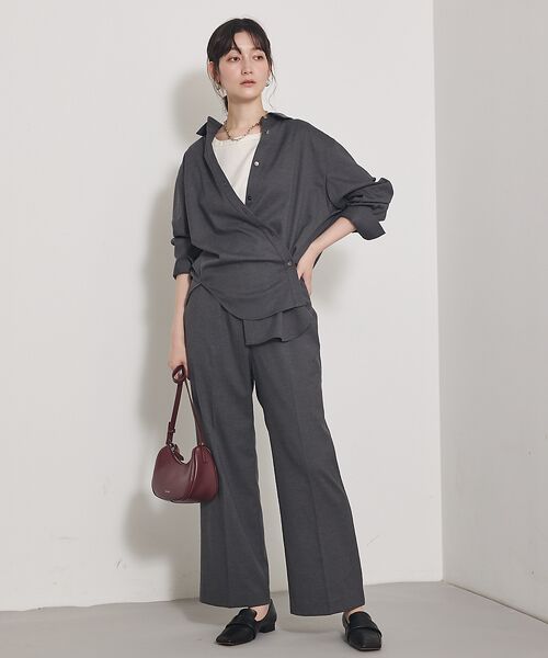 qualite / カリテ シャツ・ブラウス | ソフトサキソニー2WAYシャツ | 詳細5