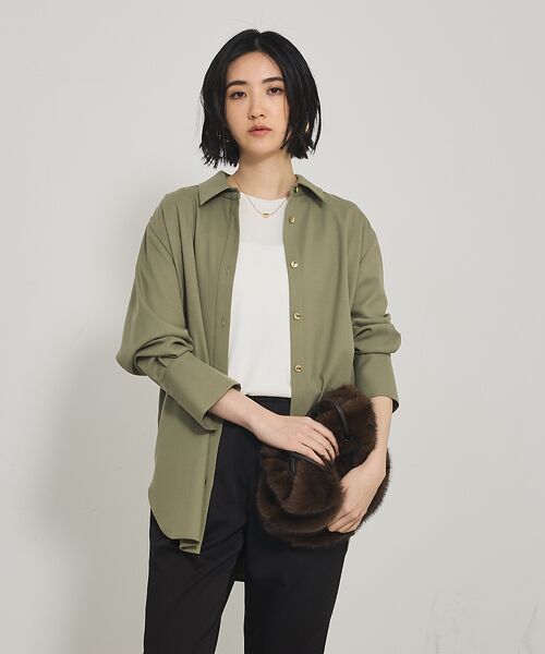 qualite / カリテ シャツ・ブラウス | ソフトサキソニー2WAYシャツ | 詳細17