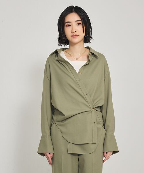 qualite / カリテ シャツ・ブラウス | ソフトサキソニー2WAYシャツ | 詳細24