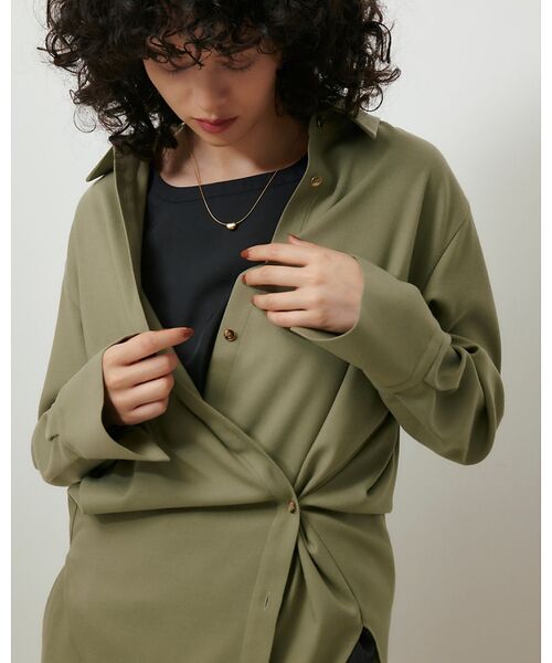 qualite / カリテ シャツ・ブラウス | ソフトサキソニー2WAYシャツ | 詳細8