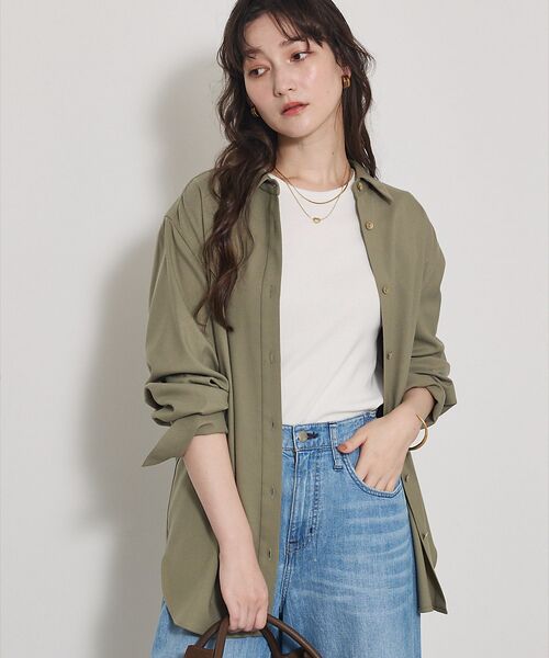 qualite / カリテ シャツ・ブラウス | ソフトサキソニー2WAYシャツ | 詳細9