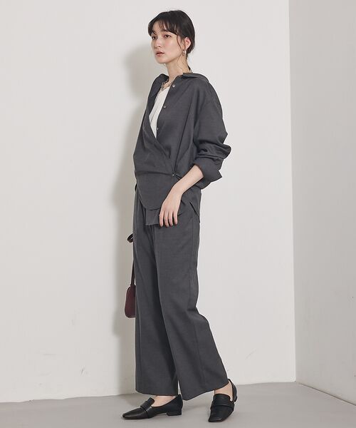 qualite / カリテ シャツ・ブラウス | ソフトサキソニー2WAYシャツ | 詳細10