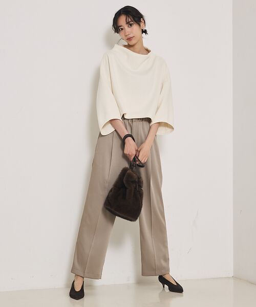 qualite / カリテ Tシャツ | ブークレーボトルネックカットソー | 詳細3