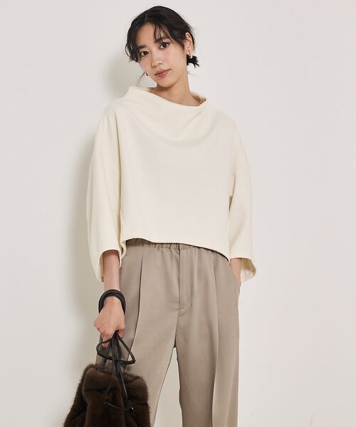 qualite / カリテ Tシャツ | ブークレーボトルネックカットソー | 詳細4