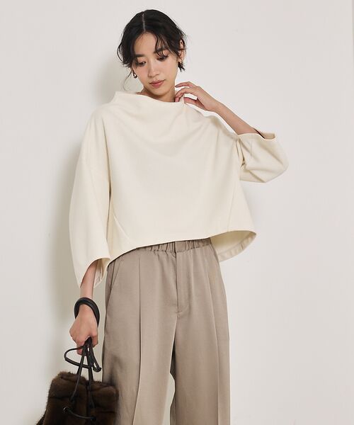 qualite / カリテ Tシャツ | ブークレーボトルネックカットソー | 詳細17