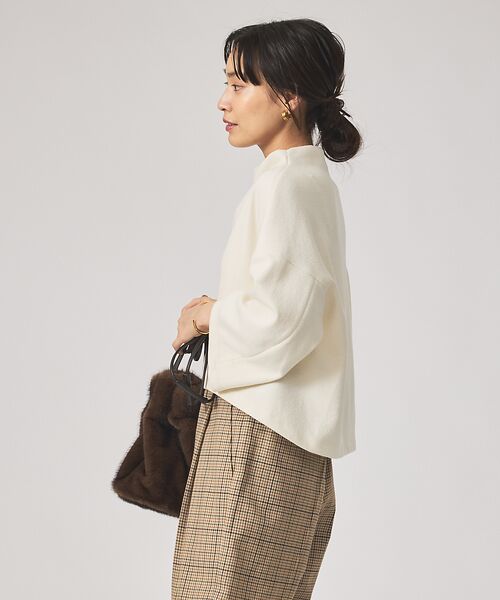 qualite / カリテ Tシャツ | ブークレーボトルネックカットソー | 詳細9