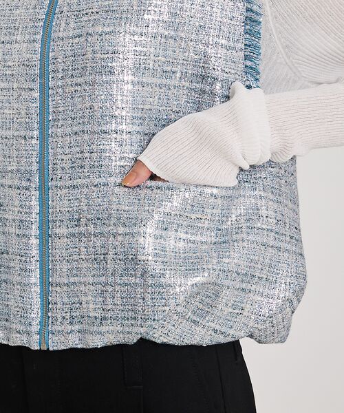 qualite / カリテ ベスト | ハクツイードジップアップジレ | 詳細11