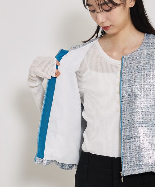 qualite / カリテ ベスト | ハクツイードジップアップジレ | 詳細16
