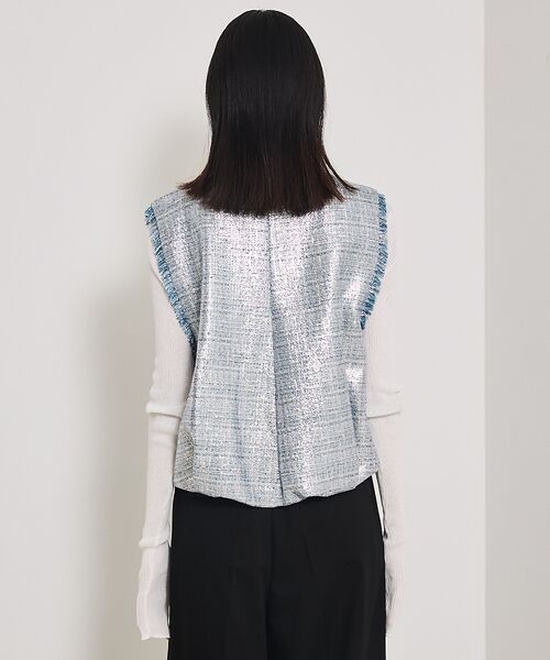 qualite / カリテ ベスト | ハクツイードジップアップジレ | 詳細8