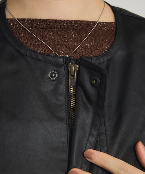 qualite / カリテ ブルゾン | レザーライクブルゾン | 詳細16