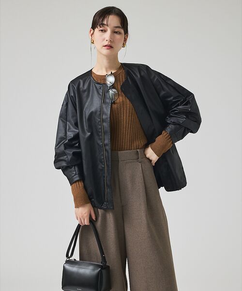 qualite / カリテ ブルゾン | レザーライクブルゾン | 詳細2