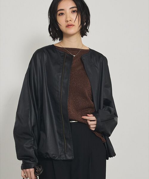 qualite / カリテ ブルゾン | レザーライクブルゾン | 詳細6