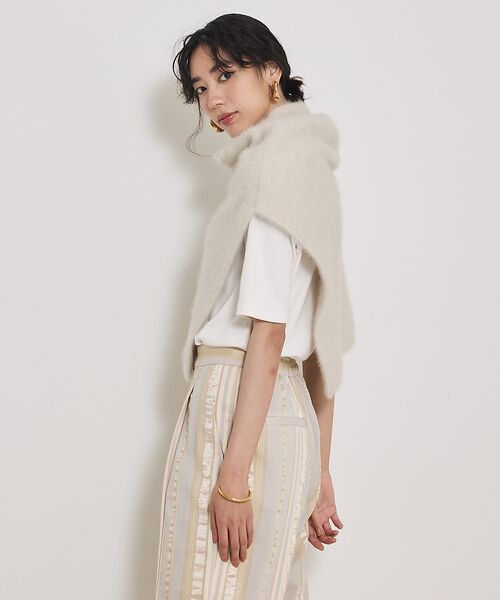 qualite / カリテ トップス | フォックスカシミアスヌード | 詳細10