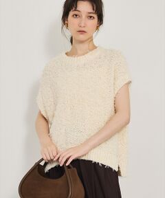 qualite / カリテ ベスト | チュールフェザーニット