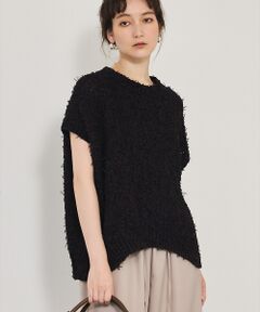 qualite / カリテ ベスト | チュールフェザーニット