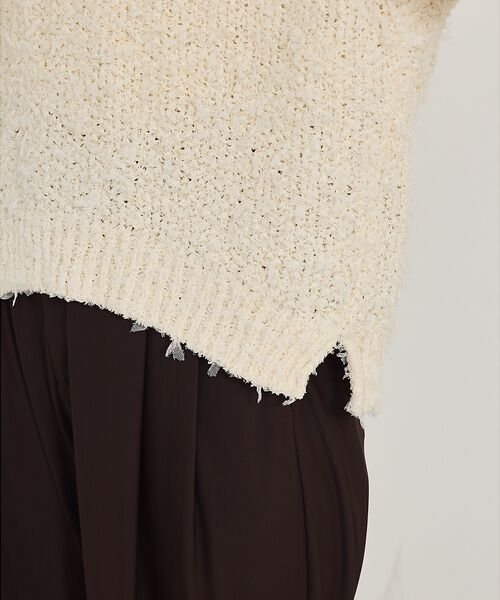qualite / カリテ ベスト | チュールフェザーニット | 詳細8