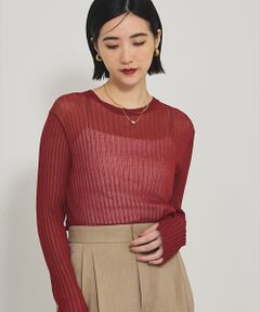 qualite / カリテ ニット・セーター | 【Oggi掲載】ワイドリブシアースヌードニット/スヌード取り外し可能