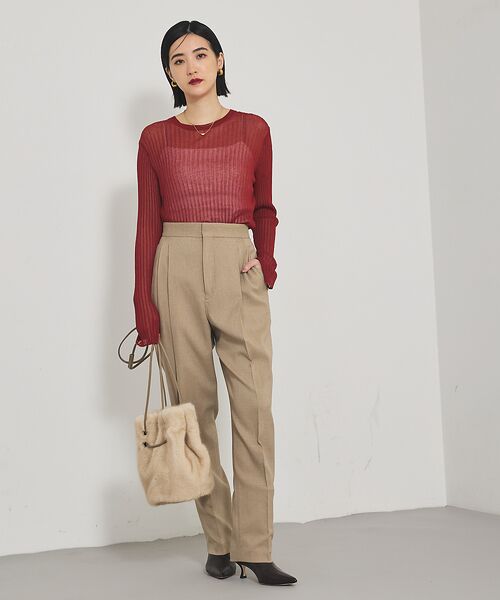 qualite / カリテ ニット・セーター | 【Oggi掲載】ワイドリブシアースヌードニット/スヌード取り外し可能 | 詳細1