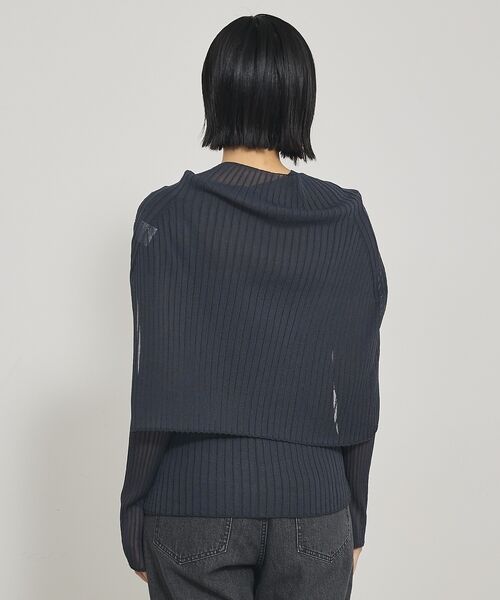 qualite / カリテ ニット・セーター | 【Oggi掲載】ワイドリブシアースヌードニット/スヌード取り外し可能 | 詳細11