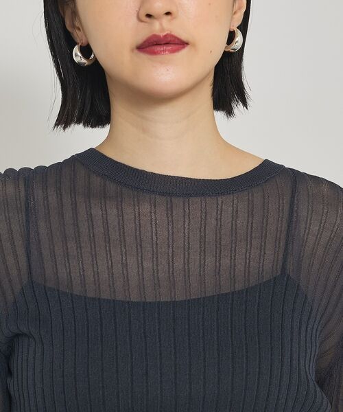 qualite / カリテ ニット・セーター | 【Oggi掲載】ワイドリブシアースヌードニット/スヌード取り外し可能 | 詳細14