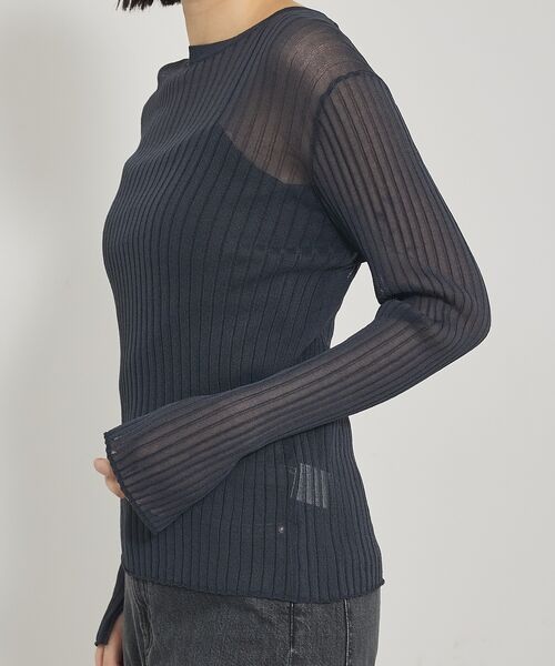 qualite / カリテ ニット・セーター | 【Oggi掲載】ワイドリブシアースヌードニット/スヌード取り外し可能 | 詳細15