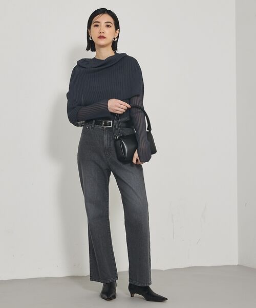 qualite / カリテ ニット・セーター | 【Oggi掲載】ワイドリブシアースヌードニット/スヌード取り外し可能 | 詳細17