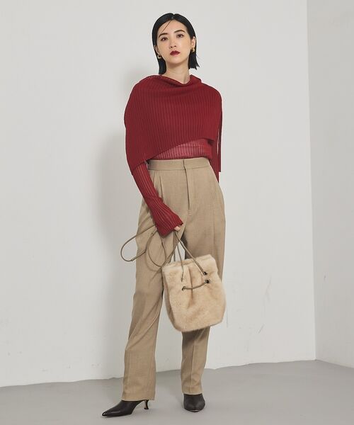 qualite / カリテ ニット・セーター | 【Oggi掲載】ワイドリブシアースヌードニット/スヌード取り外し可能 | 詳細21