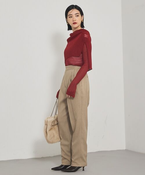qualite / カリテ ニット・セーター | 【Oggi掲載】ワイドリブシアースヌードニット/スヌード取り外し可能 | 詳細22