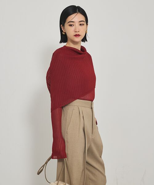 qualite / カリテ ニット・セーター | 【Oggi掲載】ワイドリブシアースヌードニット/スヌード取り外し可能 | 詳細4