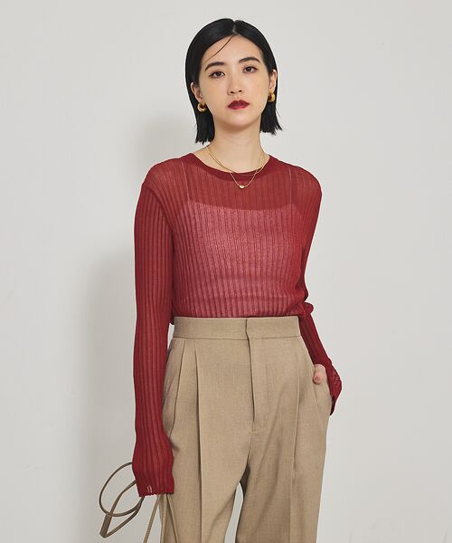 qualite / カリテ ニット・セーター | 【Oggi掲載】ワイドリブシアースヌードニット/スヌード取り外し可能 | 詳細5