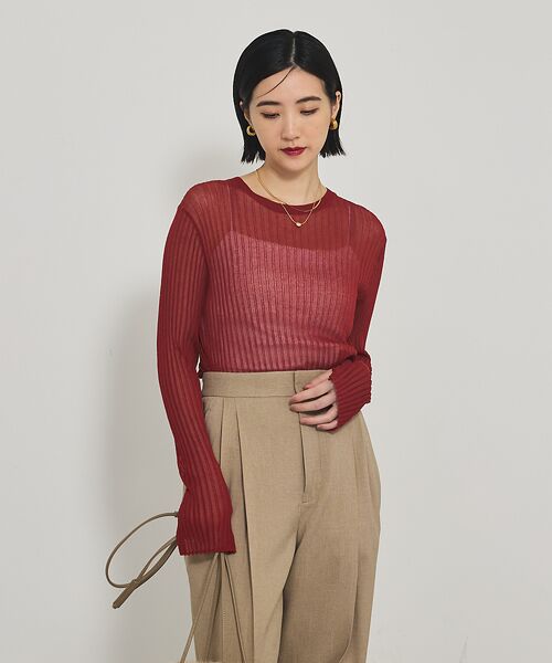 qualite / カリテ ニット・セーター | 【Oggi掲載】ワイドリブシアースヌードニット/スヌード取り外し可能 | 詳細6