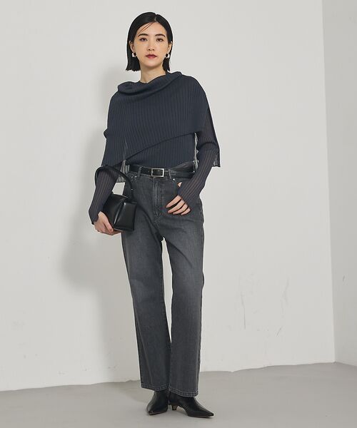 qualite / カリテ ニット・セーター | 【Oggi掲載】ワイドリブシアースヌードニット/スヌード取り外し可能 | 詳細10