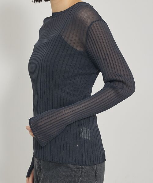 qualite / カリテ ニット・セーター | 【Oggi掲載】ワイドリブシアースヌードニット/スヌード取り外し可能 | 詳細20