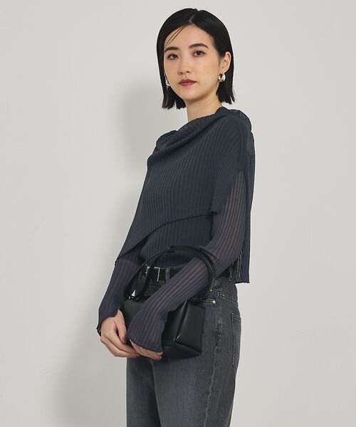 qualite / カリテ ニット・セーター | 【Oggi掲載】ワイドリブシアースヌードニット/スヌード取り外し可能 | 詳細13