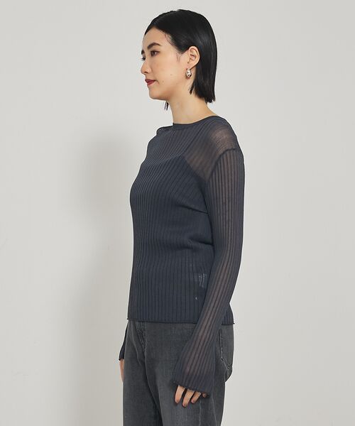 qualite / カリテ ニット・セーター | 【Oggi掲載】ワイドリブシアースヌードニット/スヌード取り外し可能 | 詳細17