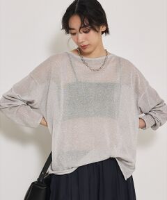 qualite / カリテ Tシャツ | 【大人気ラメシリーズ】ラメシアーボックスニット