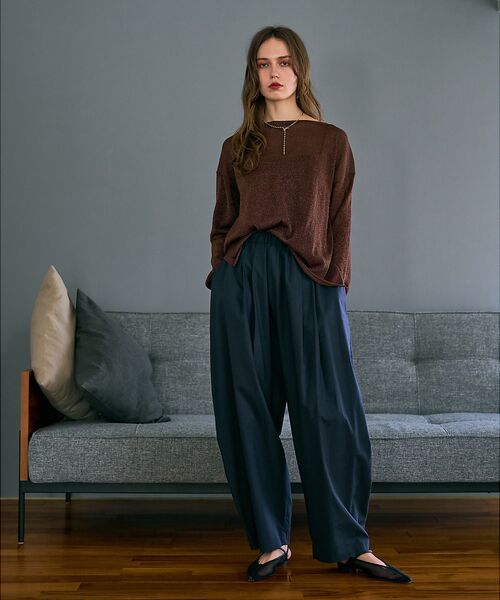 qualite / カリテ Tシャツ | 【大人気ラメシリーズ】ラメシアーボックスニット | 詳細1