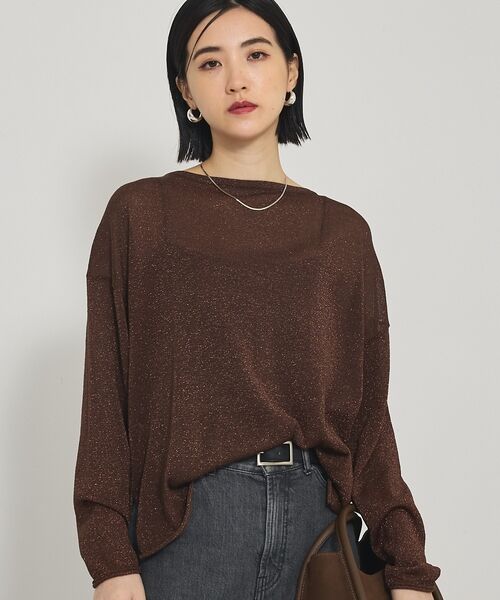 qualite / カリテ Tシャツ | 【大人気ラメシリーズ】ラメシアーボックスニット | 詳細18