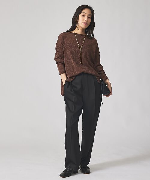 qualite / カリテ Tシャツ | 【大人気ラメシリーズ】ラメシアーボックスニット | 詳細4