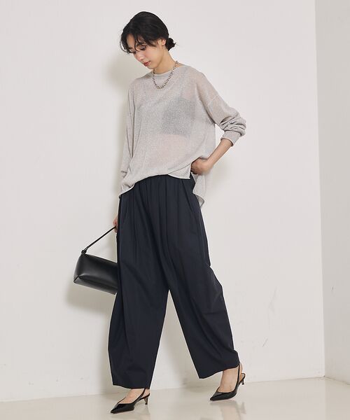 qualite / カリテ Tシャツ | 【大人気ラメシリーズ】ラメシアーボックスニット | 詳細6