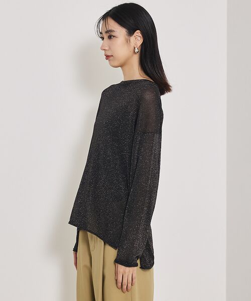 qualite / カリテ Tシャツ | 【大人気ラメシリーズ】ラメシアーボックスニット | 詳細20