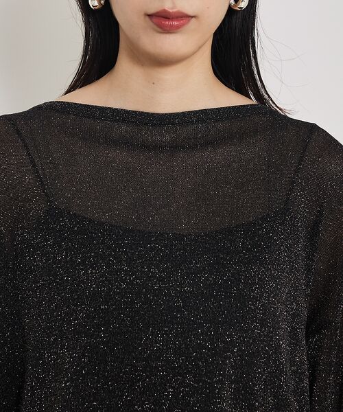 qualite / カリテ Tシャツ | 【大人気ラメシリーズ】ラメシアーボックスニット | 詳細22