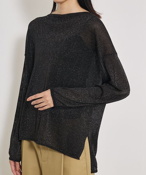 qualite / カリテ Tシャツ | 【大人気ラメシリーズ】ラメシアーボックスニット | 詳細25