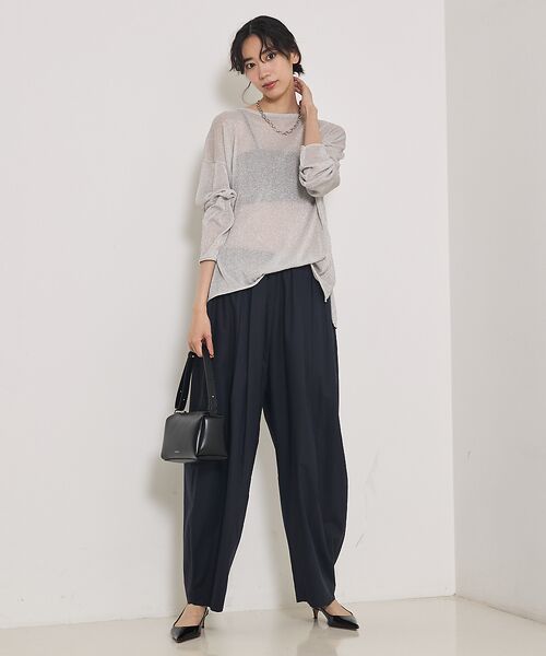 qualite / カリテ Tシャツ | 【大人気ラメシリーズ】ラメシアーボックスニット | 詳細27