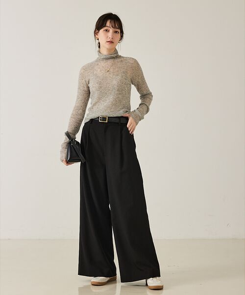 qualite / カリテ ニット・セーター | 【冬の主役レイヤード】ウールカシミアシアータートルニット | 詳細9