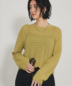 qualite / カリテ Tシャツ | スカラップレースニット