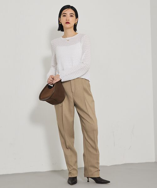 qualite / カリテ Tシャツ | スカラップレースニット | 詳細2