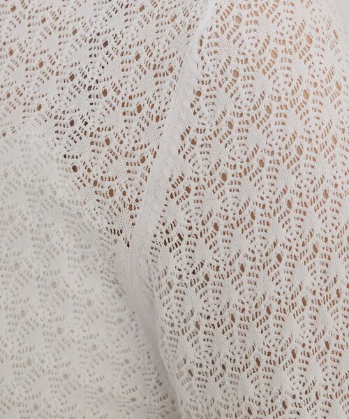 qualite / カリテ Tシャツ | スカラップレースニット | 詳細5